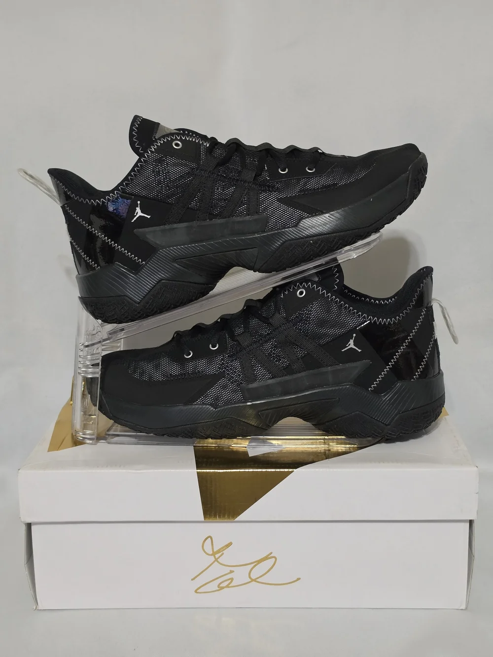 Air Jordan One Take 2 'Black/Metallic Silver' Basketball US Size Men 12 (NWOT)